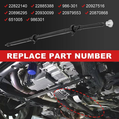 Solidspare Rear Driveshaft Prop Shift Assembly for 2010-2016 Cadillac SRX All Wheel Drive