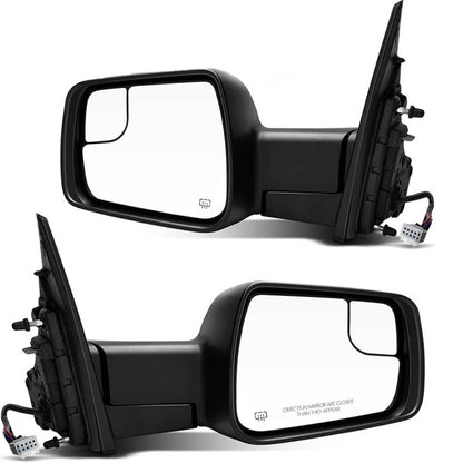 Solidspare Pair For 2019-2024 Ram 1500 Driver & Passenger Side Mirrors w/Heated Turn Signal
