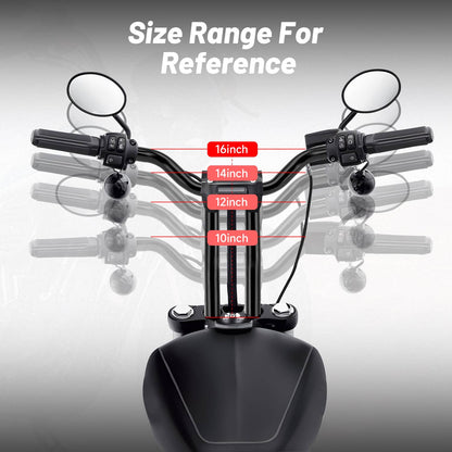 Solidspare 16" in Black Handlebar MX-T-Bars Fit For Harley Road King Softail Dyna Sportster