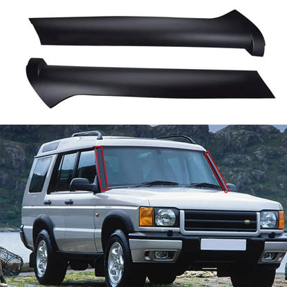 Solidspare Black Windscreen Pillar Moldings + Rivets Kit For 1999-2004 Land Rover Discovery
