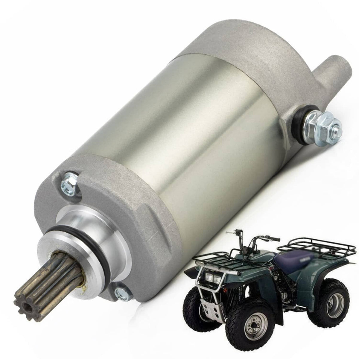 Solidspare Starter Motor Assembly for For Yamaha Bear Tracker 250 YFM250X 1999-2004 2000