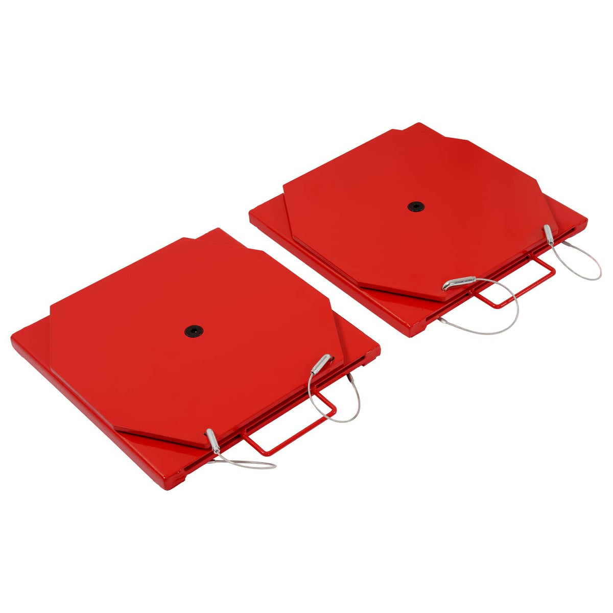 Solid Spare 2PC 2T Wheel Alignment Turn Plate Table 360° Rotating Turntable Heavy Duty