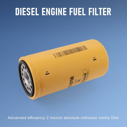 Solidspare Diesel Fuel Filter W/ Remote Mount Base 1/2" NPT For CAT 1R-0749,1R-0750 Filters