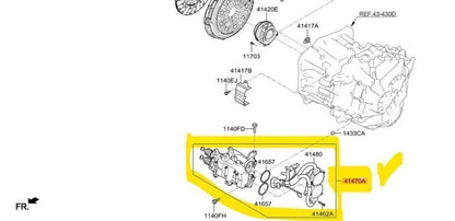 Solidspare Dual Clutch Transmission Actuator Kit for 2012-2017 Veloster 1.6L OEM 14702A001