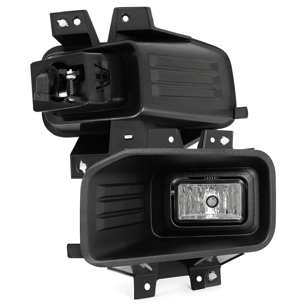 Solid Spare Clear Lens Halogen Fog Lights Lamps Set Pair For Ford F-150 F150 2018-2020