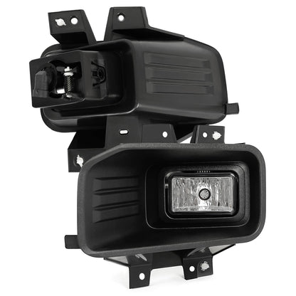 Solid Spare Clear Lens Halogen Fog Lights Lamps Set Pair For Ford F-150 F150 2018-2020