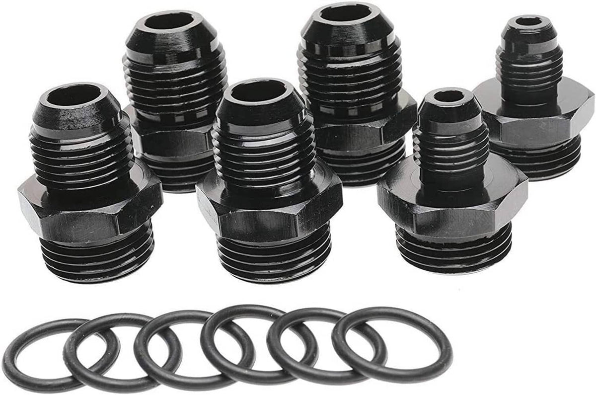 Solidspare High Flow Inline Fuel Filter 100 Micron Cleanable 6AN 8AN 10AN Adapter Universal