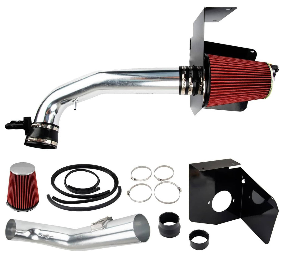 Solidspare Cold Air Intake Kit w/Heat Shield for 2009-2013 Chevy/GMC 1500 V8 4.8L/5.3L/6.0L