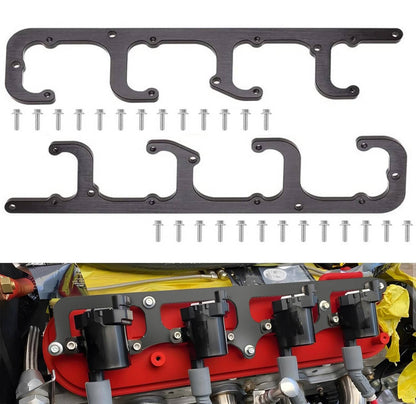 Solidspare D581 Aluminum Coil Bracket Valve Cover for LS Square 4.8 5.3 5.7 6.0 6.2 LS1