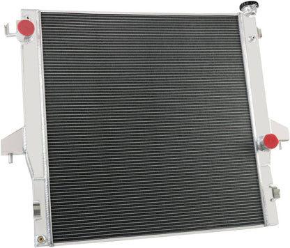 Solidspare Silver 2 Row Radiator For 2003-2009 Dodge Ram 2500 3500 5.9L 6.7L Diesel Cummin