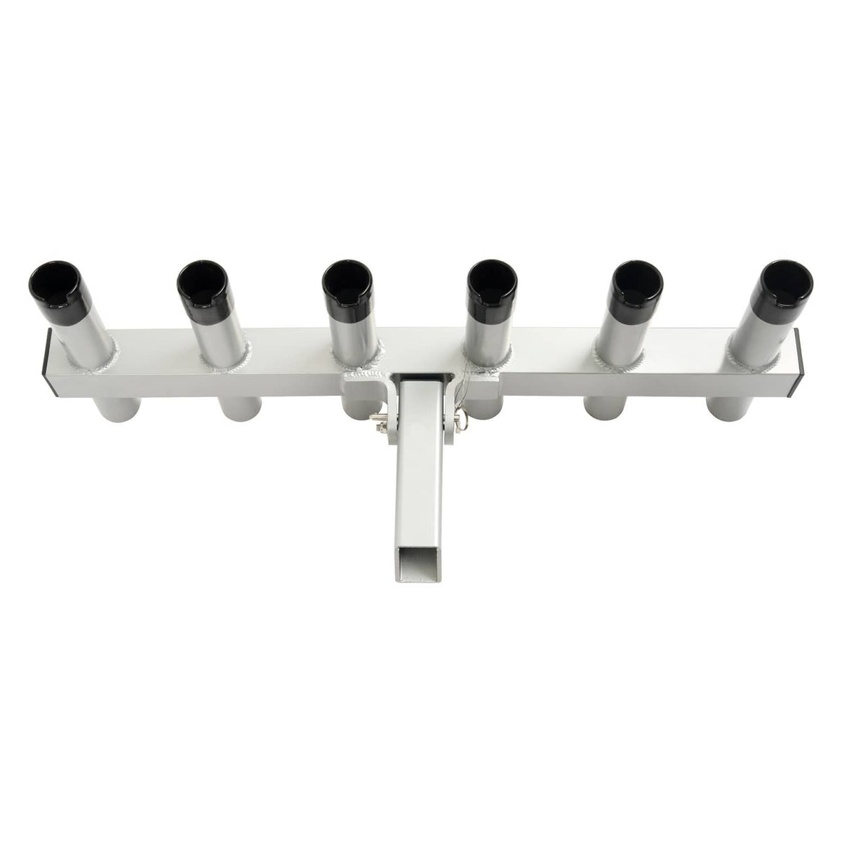 Solid Spare Hitch Mount Fishing Rod Holder 6 Pole For 2" Hitch Receiver Truck Rod Rack