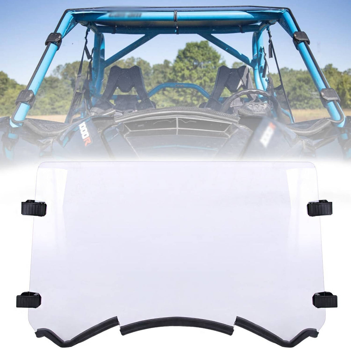 Solidspare Full Windshield Windscreen Fit For Can Am Maverick 1000 R Max 1000R 2013-2018