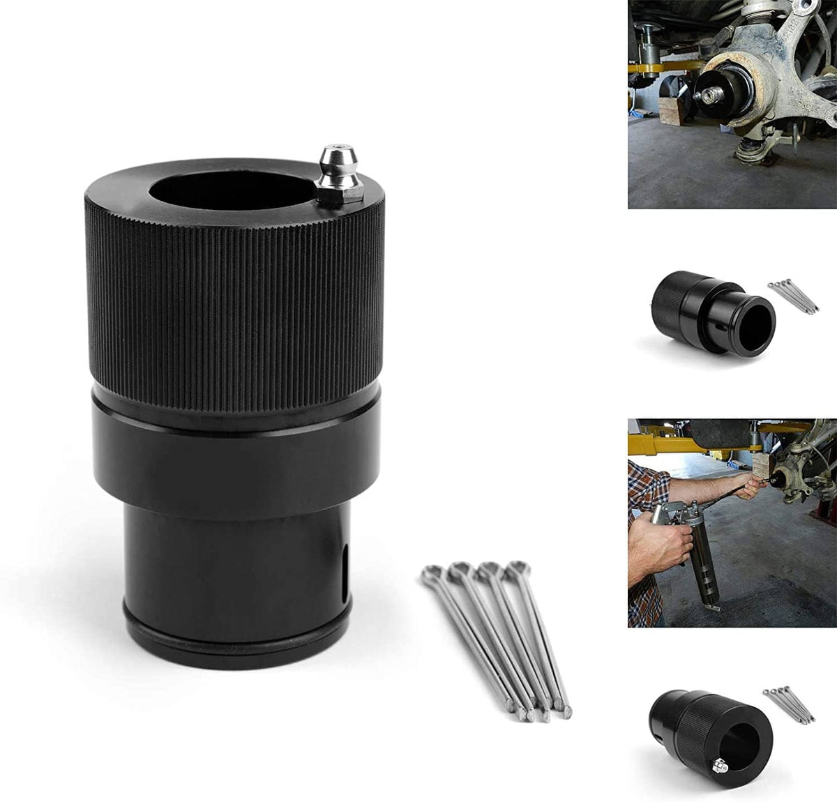 Solid Spare 40mm Rear Wheel Bearing Greaser Tool Kit fits for Polaris RZR Ranger Sportsman