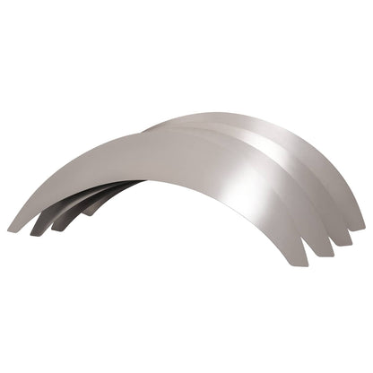 Solid Spare Steel Universal Anti-Rust Oil Metal Fender Flares 5" Wide 4-Piece Set