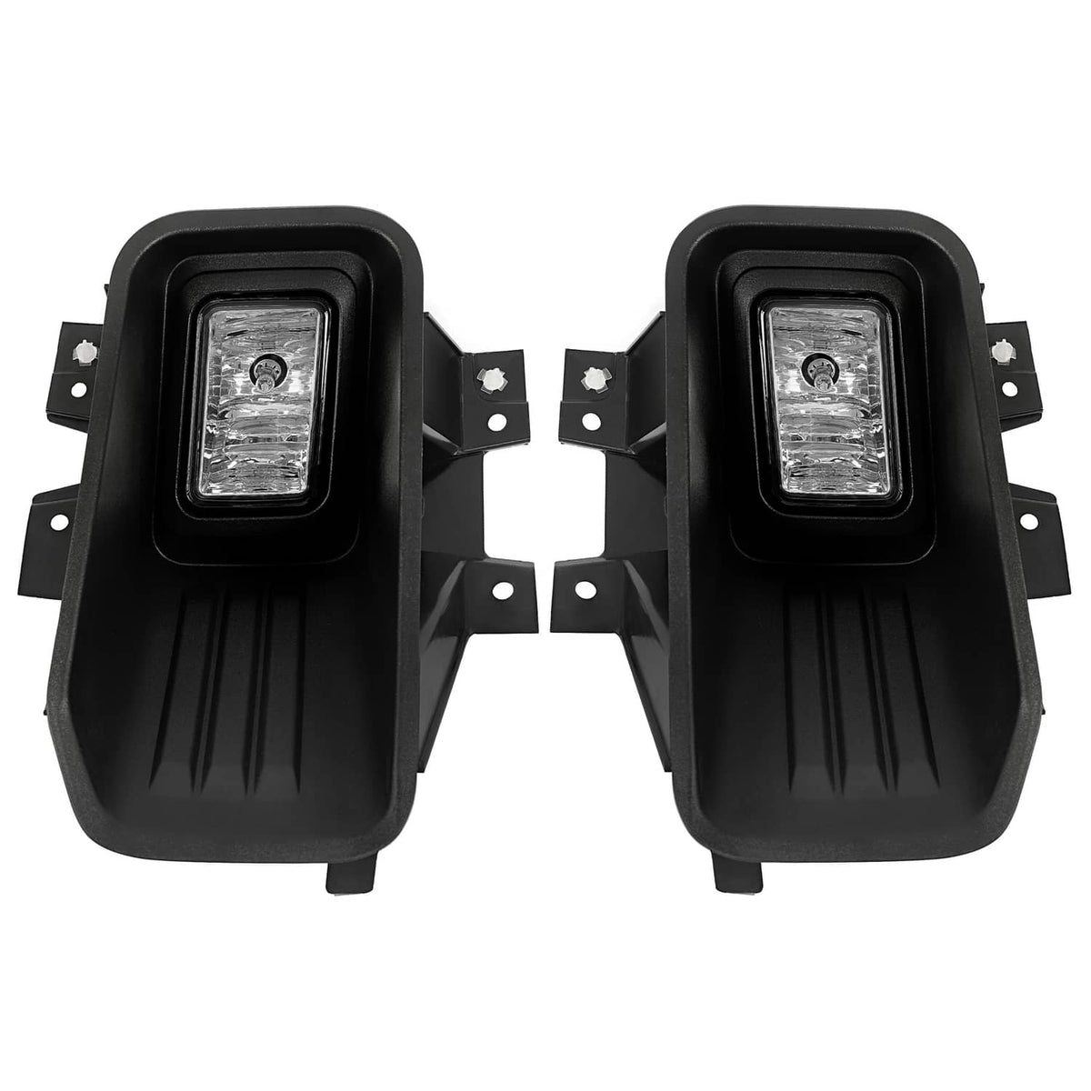 Solid Spare Clear Lens Halogen Fog Lights Lamps Set Pair For Ford F-150 F150 2018-2020