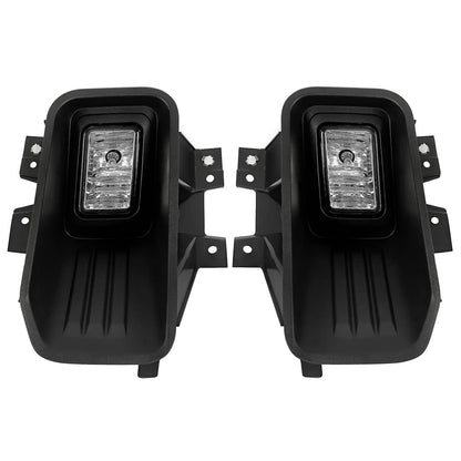 Solid Spare Clear Lens Halogen Fog Lights Lamps Set Pair For Ford F-150 F150 2018-2020