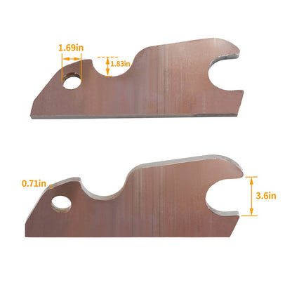 Solidspare For Kubota U-55 KX057 KX191 Excavator Quick Tach Bracket Bucket Ears Attachment