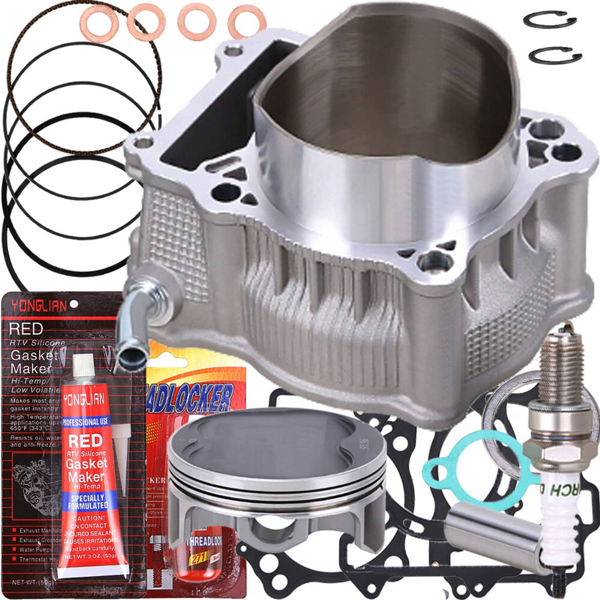 Solidspare For Suzuki LTZ400 LTZ 400 2003-14 Cylinder Piston Gaskets Top End Rebuild Kit