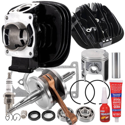 Solidspare Piston Cylinder Crank Motor Rebuild Gasket Kits 1988-2006 For Yamaha Blaster 200