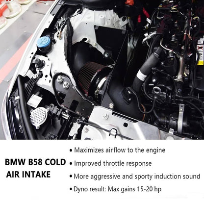 Solidspare New 4" Cold Air Intake System Kit w/Filter For 2019+ BMW M340i G20 G21 B58 3.0
