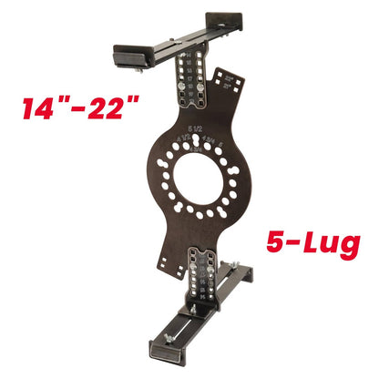 Solid Spare 14"-22" Wheel Fitment Simulator Tool Tire Test Size For Measuring Mockup 5-Lug
