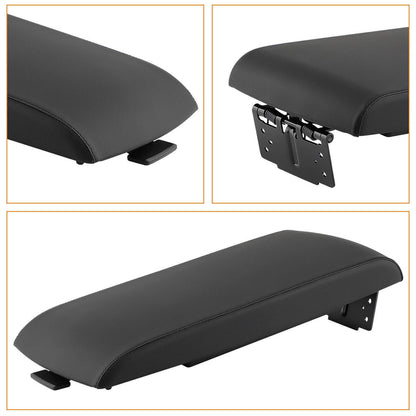 Solidspare New Black Armrest Center Console Lid Cover FA8Z-7406024-AB For 2013-19 Ford Flex
