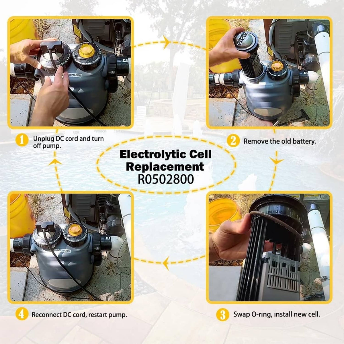 Solidspare for Zodiac R0502800 Nature2 Fusion Soft 700 Replacement Cell Kit for Pools Rings