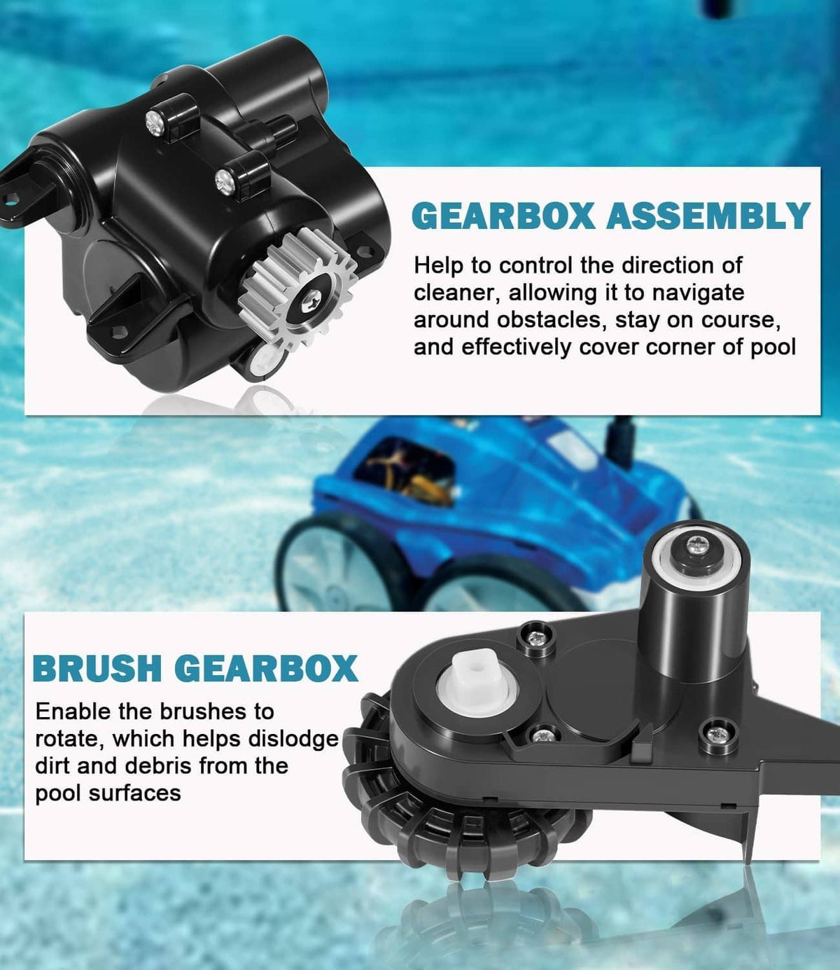 Solid Spare for Polaris Quattro P40 P4000 Pool Cleaner R0995100 Tune Up Kit Rebuild Parts