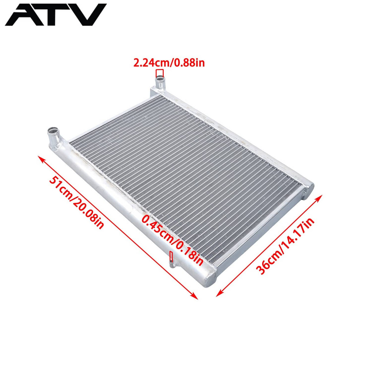 Solidspare Aluminum Radiator For Polaris RZR 900 / XP 900 / XP 4 900 2011-2014 1240552