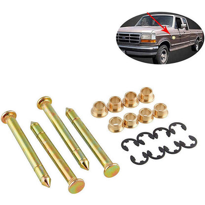 Solidspare Door Hinge Pins & Pin Bushing Kit Replacement For Ford F150 F250 F350 Bronco New