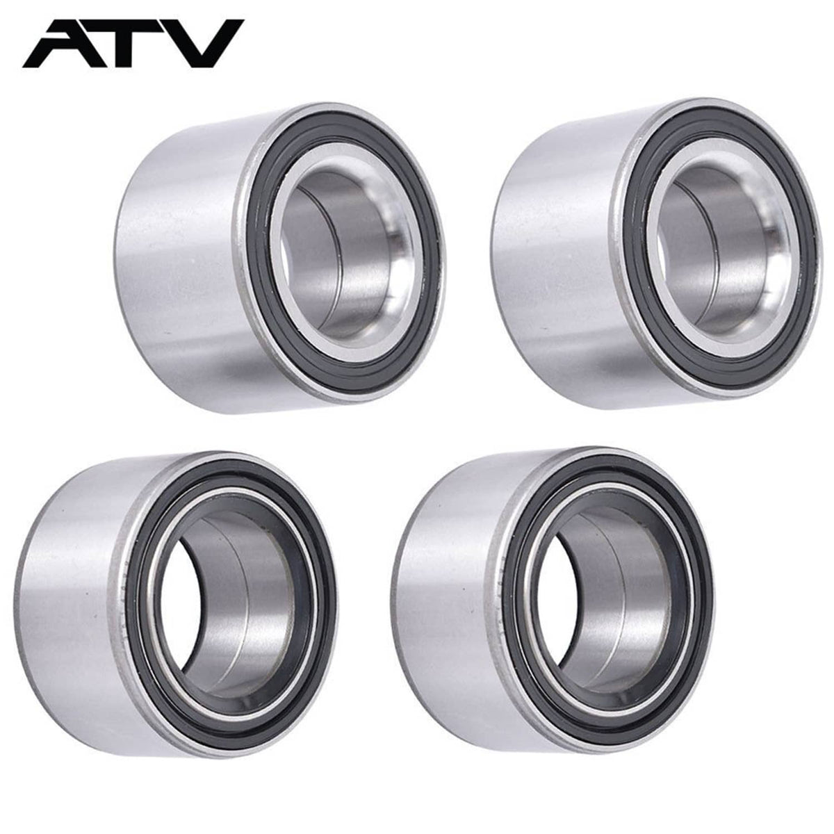 Solidspare 4Pcs Front & Rear Wheel Bearings pair Polaris RZR 800 S 4 2010 2011 2012-2014