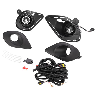 Solid Spare For 2015-2023 Dodge Charger SRT LED Fog Lights Driving Lamp w/Bracket Wiring Set
