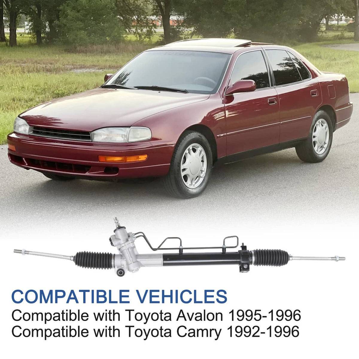 Solidspare Power Steering Rack and Pinion for 1997 1998-2001 Toyota Camry Camry Lexus ES300