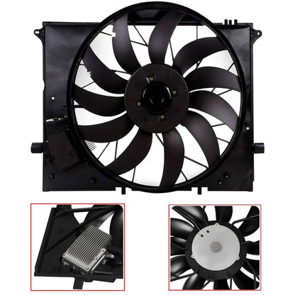 Solidspare Radiator Cooling Fan Assembly 2205000193 For 2000-2006 MERCEDES-BENZ S430 S500