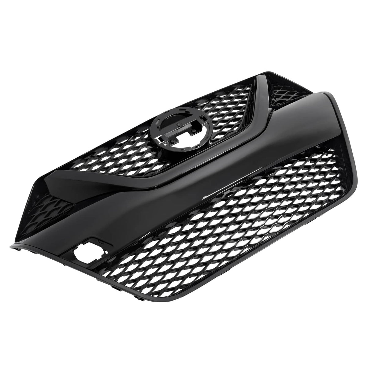 Solid Spare For Nissan Maxima 2016-2018 2017 Front Upper Grille Full Gloss Black Grill