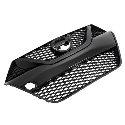 Solid Spare For Nissan Maxima 2016-2018 2017 Front Upper Grille Full Gloss Black Grill