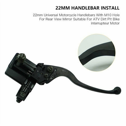 Solidspare 7/8"22mm RIGHT Front Brake Master Cylinder for Scooters Moped Motorcycle For GY6