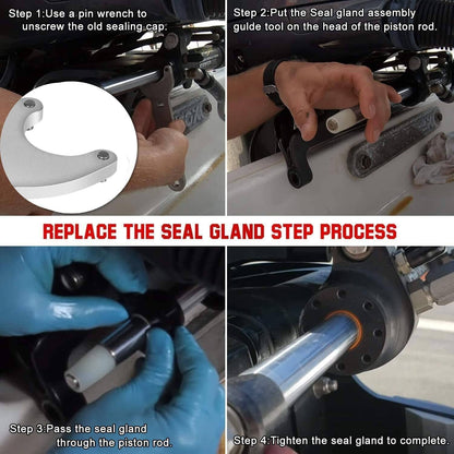 Solidspare For HS5157 Seastar HC5345 Front Mount Hydraulic Steering Cylinder Seals Kit