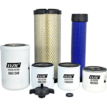 Solid Spare Maintenance Filter Kit 6987876 Fit Bobcat Compact Excavator E26 w/ V1505 Engine