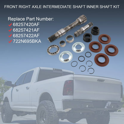Solidspare Front Right Differential Axle Intermediate Shaft Inner Kit Fits 12-2022 Ram 1500