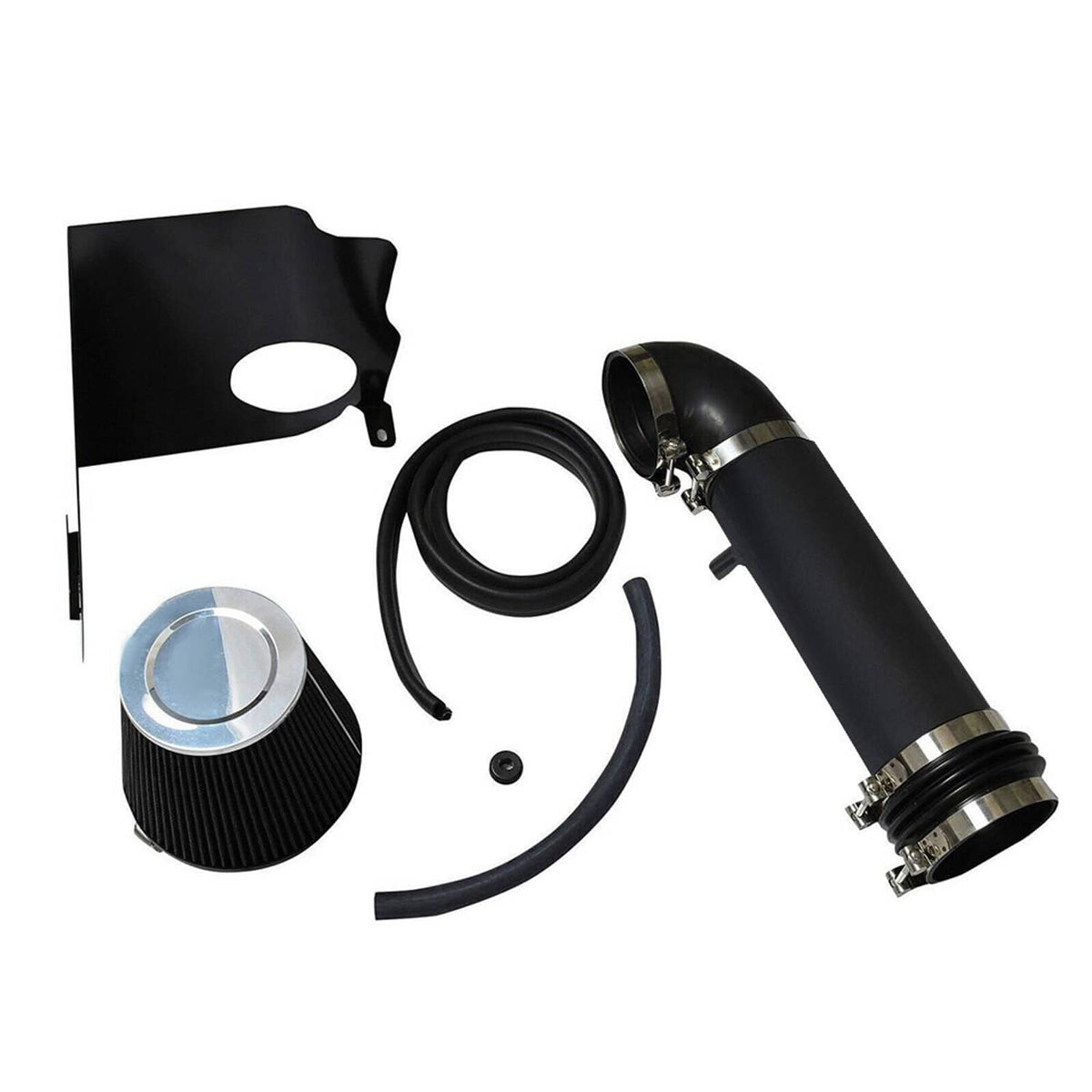Solidspare 4" Cold Air Intake Kit w/ Heat Shield for 05-10 Dodge Chrysler HEMI 5.7L 6.1L V8