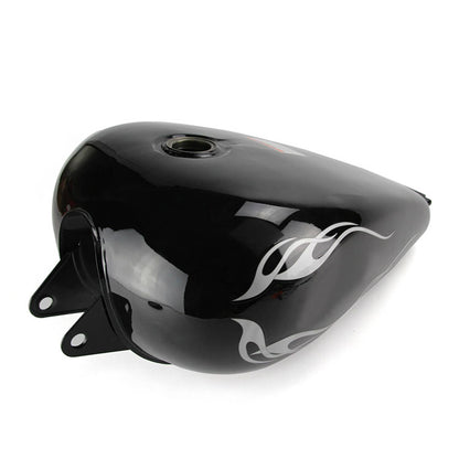 Solidspare 3.4 Gallons Fuel Gas Tank For Honda Rebel 250 CMX 250 CMX250C 1985-2016 Black