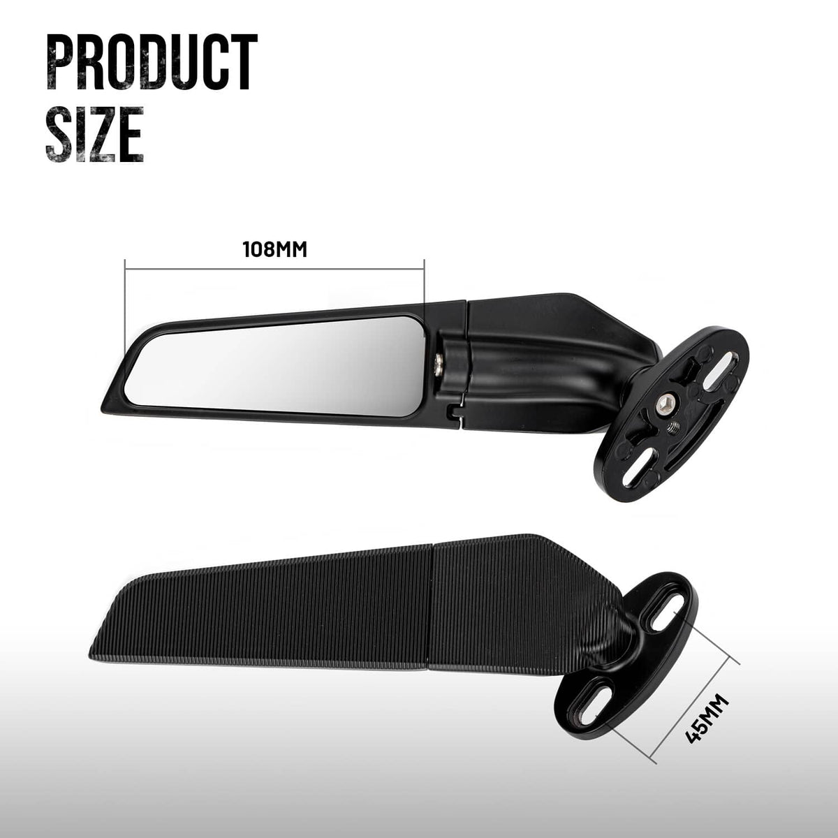 Solidspare Motorcycle Side Mirrors For Suzuki GSXR600 GSX R600 GSXR750 GSXR 750 2005-2021