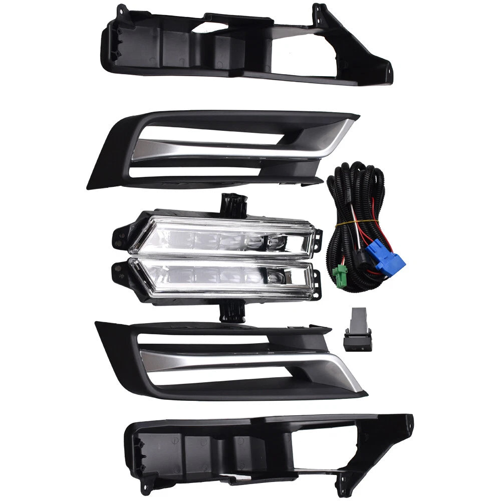For Honda HR-V HRV 2022 2023 2024 LED Fog Lights Lamps Set W/DRL Left & Right