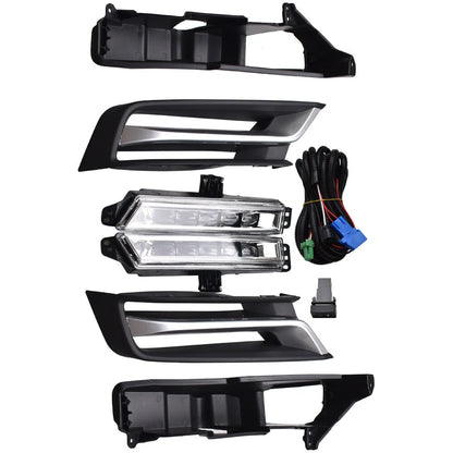 For Honda HR-V HRV 2022 2023 2024 LED Fog Lights Lamps Set W/DRL Left & Right