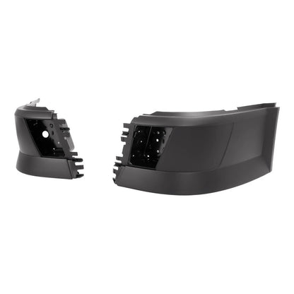 LH+RH Front Bumper End Cap Extension Corner W/Fog Light Hole For Volvo VNL 04-18