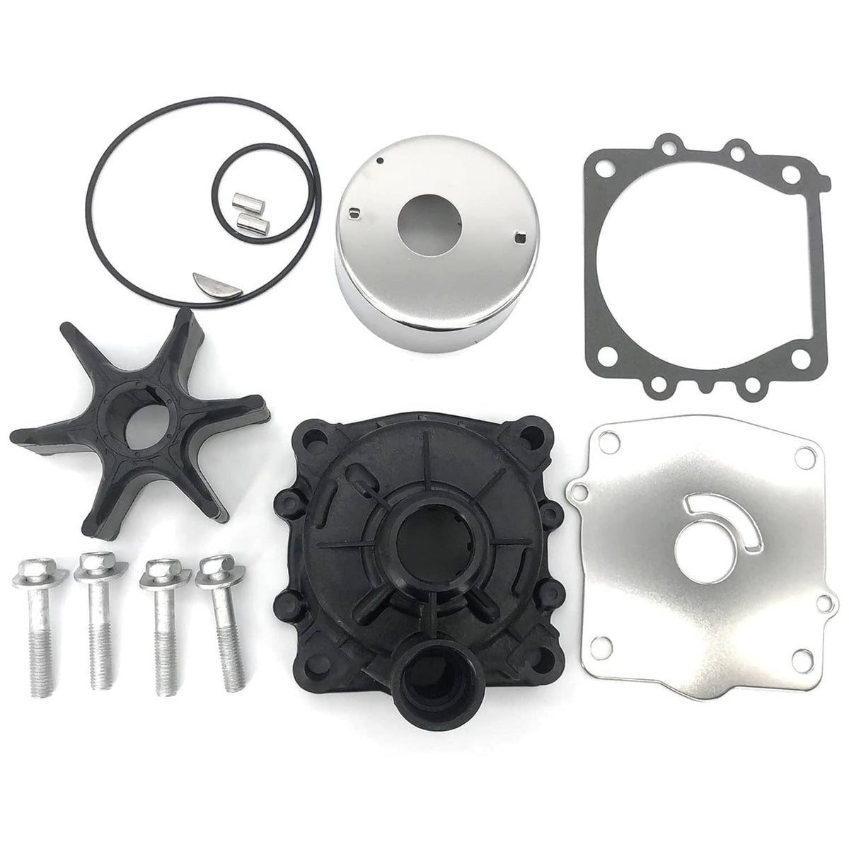 Solid Spare New Water Pump Impeller Kit Replaces Yamaha 6E5-W0078-A1-00 6E5-W0078-01 18-3373