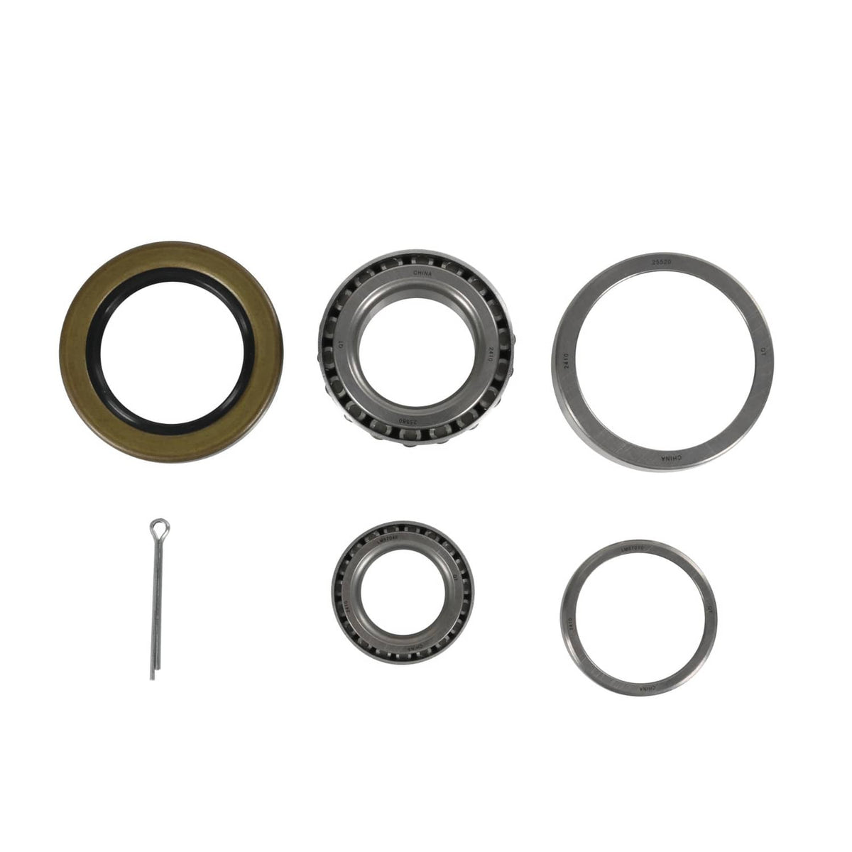 Solidspare 5200# Bearing Axle Kit 25580+ LM67048 1.25" Bearing Trailer Wheel & Mobile Home
