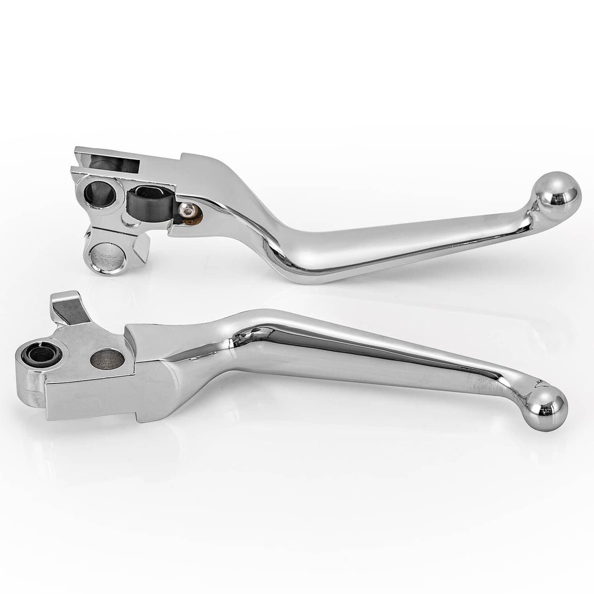 Solidspare Chrome Wide Hand Levers for Harley Sportster Softail Dyna Street Glide Road King