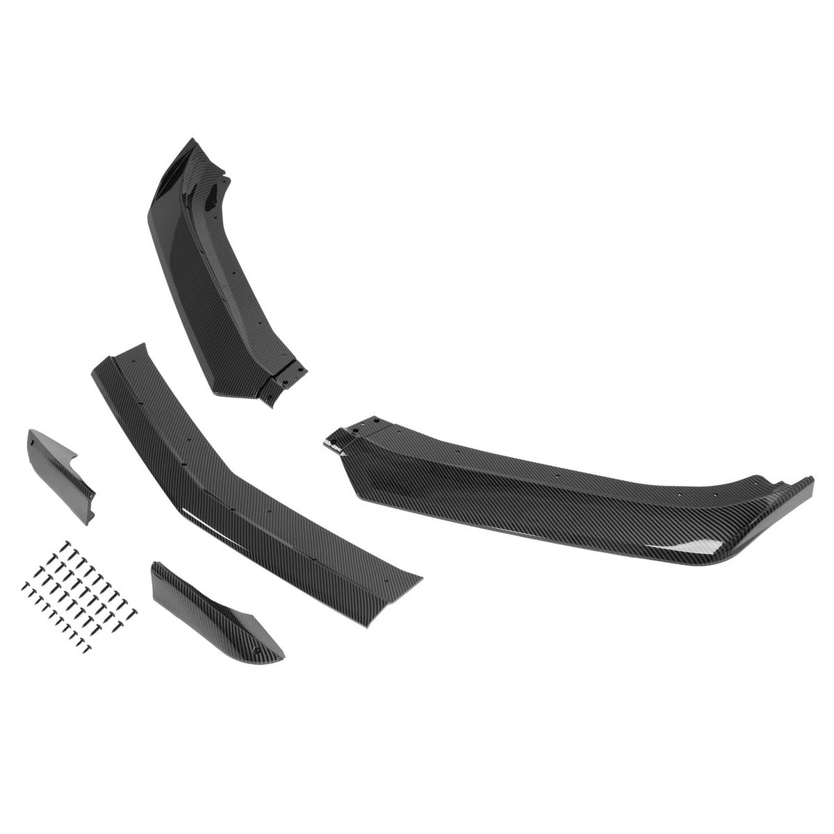 Solid Spare Front Bumper Lip Splitter Carbon Fiber Look For 16-21 Camaro SS / 19-21 LS LT RS